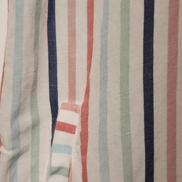 SOUTHERN TIDE KAMRYN STRIPED SHIRT DRESS CLASSIC WHITE - Picture 4 of 9